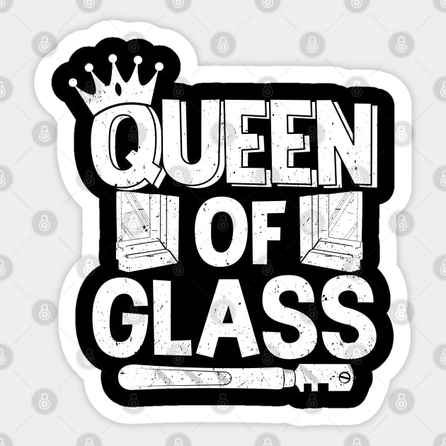 Glazier Glass Cutter Glasser Sticker by Krautshirts